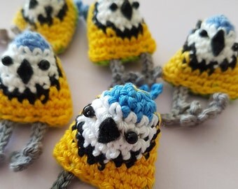 DIY Crochet Kit - Betsy the Bluetit (EN/NL) - makes 3 amigurumi birds!