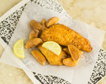 Fish and Chips - 1:12 Dollhouse Miniature