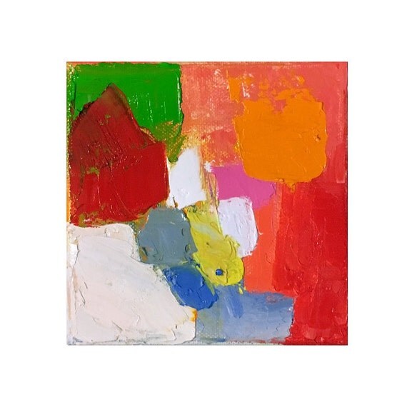 Items similar to J.28/ Mini Abstract Oil Painting/ Contemporary Art