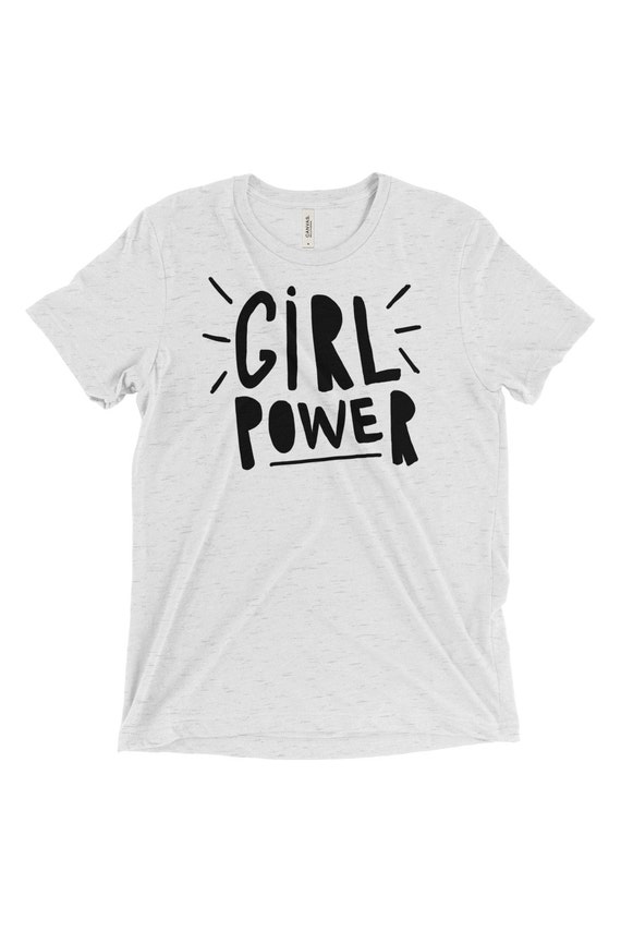 Women's t shirt / white tee / girl power t shirt / girl