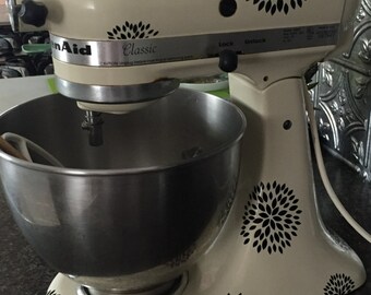 Flower Burst Kitchenaid Mixer Decals