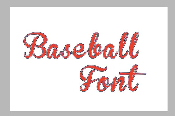 Download Baseball Monogram Alphabet font SVG DXF Cut Files Instant