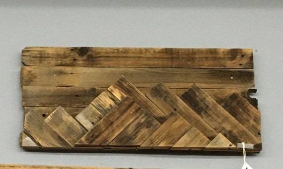 Reclaimed Wood Mountain Wall Art 2 sizes available