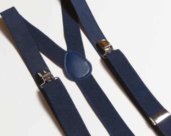 Navy Blue suspenders for adult Wedding suspenders Mens suspenders Groomsmen suspenders Mens braces Wedding outfit Adult suspenders