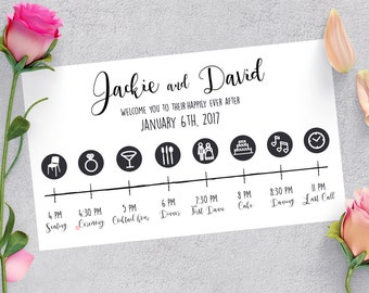 Customizable Wedding Program Template