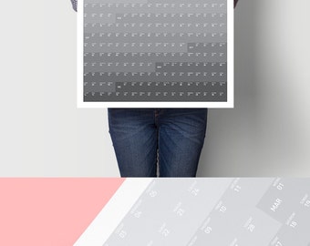 Daily Organizer 2017 Planner Printable Calendar Monthly Calendar Weekly Planner Office Calendar Minimalist Design Weekly Schedule Poster