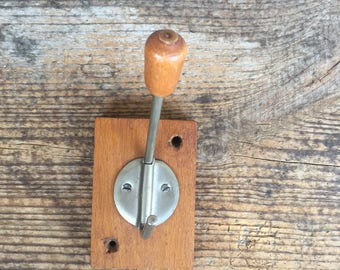 Vintage Hanger, Wooden Hanger, Metal Hanger, Old Wooden Hanger, Coat Hanger, Wooden Clothes Hanger, Vintage Decor.