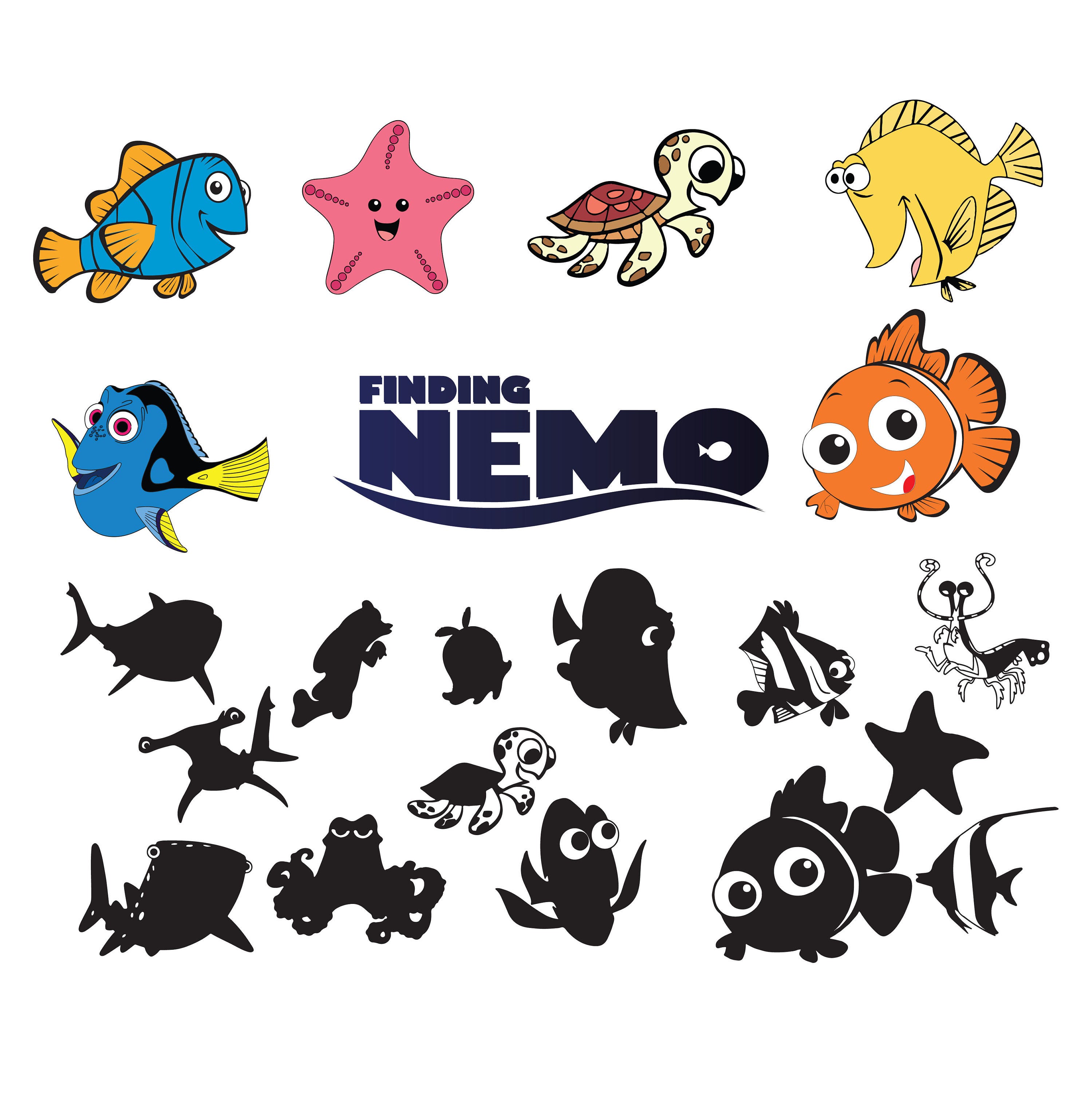 Finding nemo svgNemo pngjpgeps for Print/ Silhouette