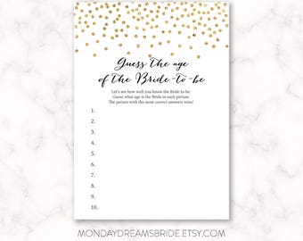 Guess the brides age | Etsy