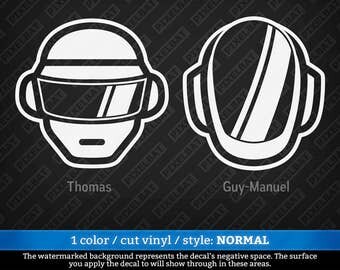 DAFT PUNK Helmet Vinyl Decal Sticker For Macbook Laptop Tablet Phone Car Window Windshield Glass Bumper / Free Shipping Offer