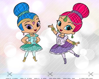 Download Shimmer shine png | Etsy