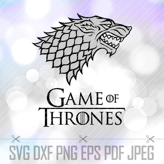 Download Game of thrones SVG DXF PDF Eps Vector Cut Files Dire Wolf