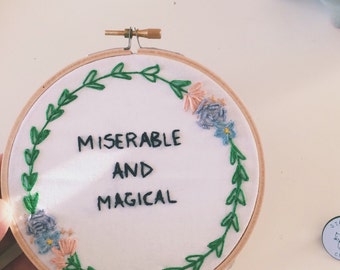 Custom Embroidery (Taylor Swift Lyrics Pictured)