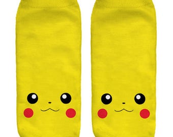 Pokemon Pikachu Yellow Socks / One Size / FREE Shipping