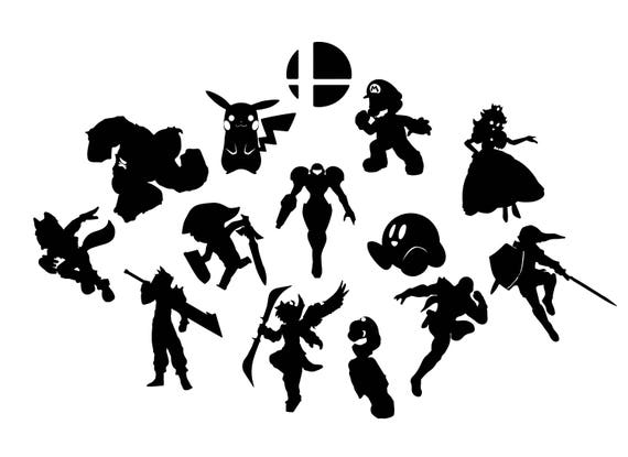 Super Smash Bros SVG bundle