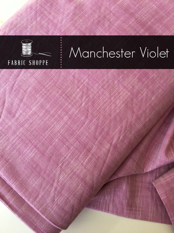 SALE Fabric Manchester in VIOLET Baby Girls Dress Fabric