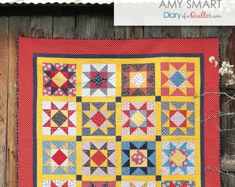 Gingham Girls Star - Quilt Pattern - PDF VERSION