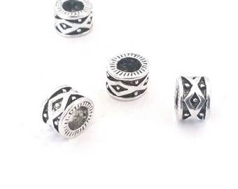 beads hole antique metal