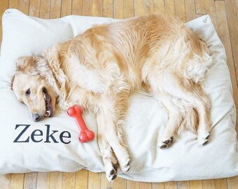 Tan Dog Bed Cover - Custom Dog Bed - Personalized Dog Bed - Light Brown Dog Bed - Pet Beds - Modern Dog Bed Cover - Dog Bed - ALL SIZES