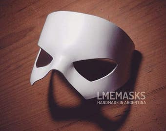Static Shock Mask White Leather Cosplay Virgil Hawkins Phantom of the Opera Costume Pirate Super Hero Halloween Masquerade DC Superheroe