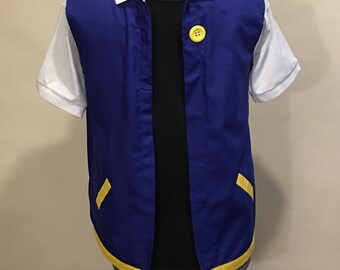 Adult SMALL- POKEMON Trainer - ASH Ketchum Costume Cosplay