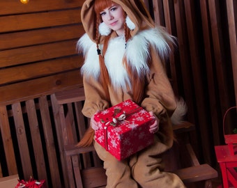 Eevee inspired kigurumi (adult onesie, pajama)