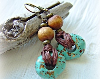 Boho Hippie Earrings - Boho Jewelry - African Jewelry - Hippie Earrings - African Earrings - Tribal Earrings - Ethnic Earrings