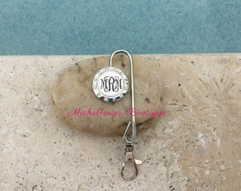 Monogram Purse Key Finder, Personalized Key Chain Hook, Key Chain Purse Hook, Gifts for Her, Bridesmaid Gift, MB314