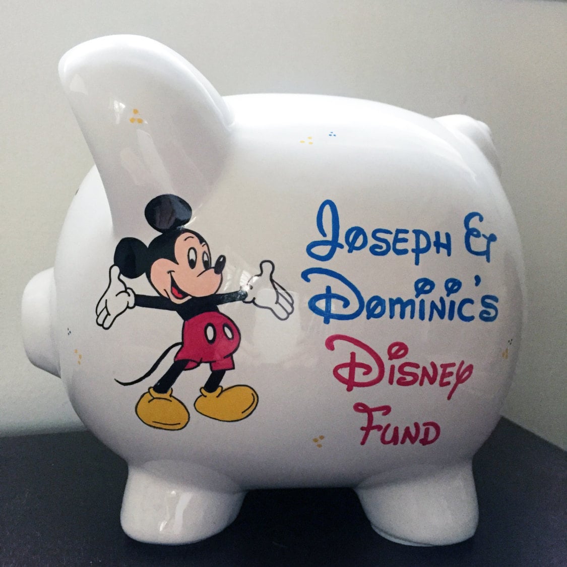 Personalized Disney Fund Piggy Bank