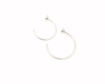 Silver Nose Rings, Nose Hoops, Nose Jewelry, Nose Piercing, Nose Ring Jewelry, Body Piercings, 22g 20g 18g, Bodykandie, Piercings