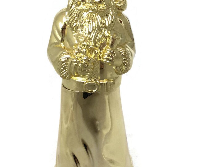 Vintage Godinger Gold Cork Screw Puller Santa Claus Christmas Wine Opener | Vintage Home Decor