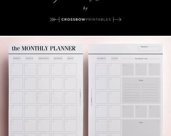 Weekly Planner Printable Detailed Week in Review Desk Pad