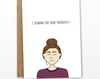 Funny Get Well Soon Card ~ Sending Good Vibes by Cypress Card Co.