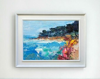 Beach Painting Oil Painting Beach Art Ocean Art Seascape Painting Canvas Art Home Decor Sea Painting Sand Painting Christmas Gifts for Women