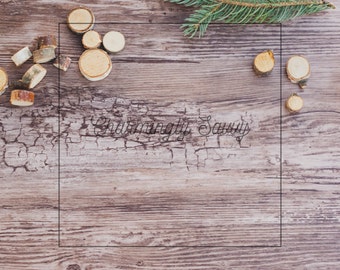Square Styled Stock Photo | Christmas image | Wood background | Winter Image | Digital Background | Product Background | Digital Image CS407