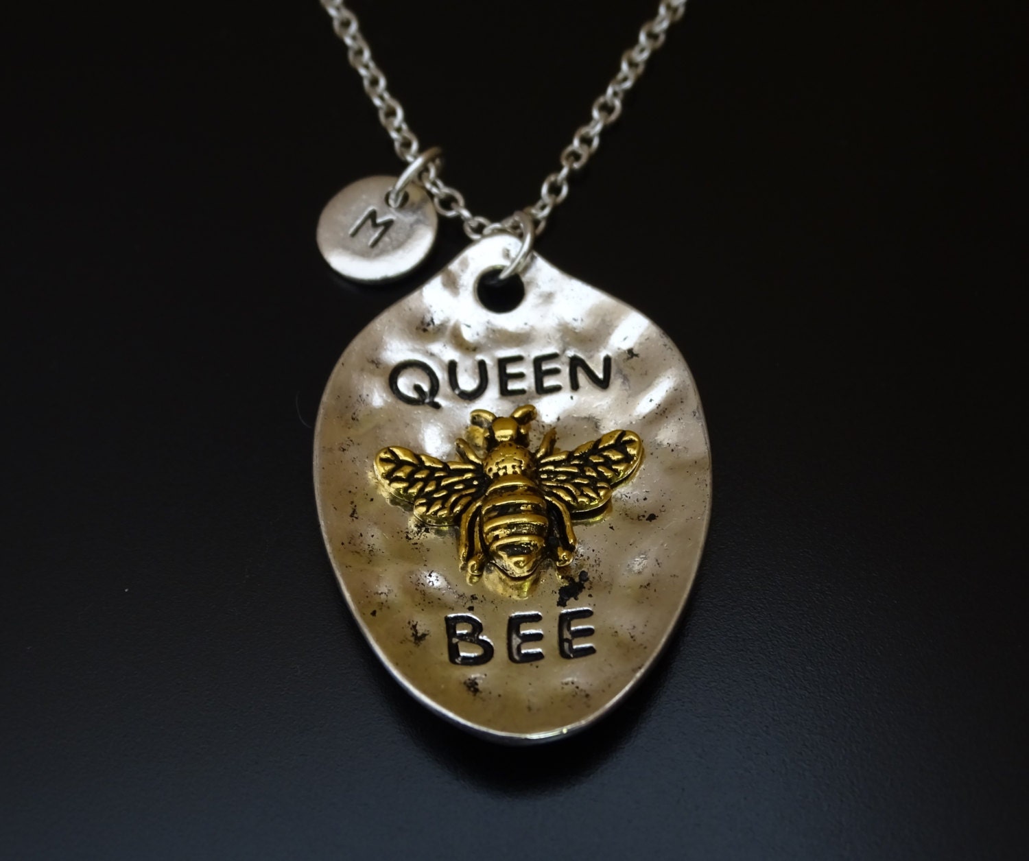 Queen Bee Necklace Queen Bee Charm Queen Bee Pendant Queen