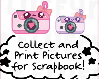 Heart Camera || Planner Stickers, Cute Stickers for Erin Condren (ECLP), Filofax, Kikki K, Etc. || DPS123