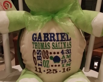 personalized stuffed turtle