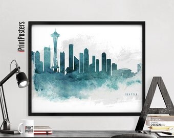 Seattle painting | Etsy