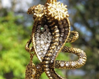 CHRISTMAS COBRA Tree Jewelry Christmas Ornament Snake Reptile