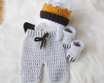 Where the Wild Thing Baby Costume, Baby Costume, Max Halloween Costume, Max Photography Outfit, Max the Wild, Newborn Photography Outfit