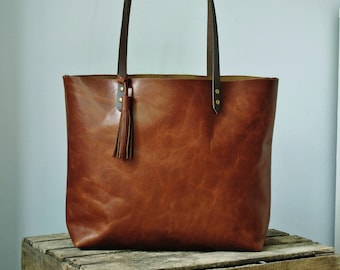 Leather tote bag, large leather bag, large leather tote bag, leather purse, leather tote, brown leather tote bag, leather shoulder bag