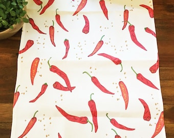 Korean Red Chili Pepper (Hong-gochu / 홍 고추) Towel