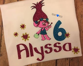 Trolls birthday shirt