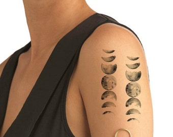 Moon  phase  tattoo Etsy