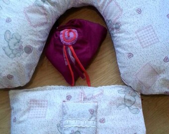 Breastfeeding big buckwheat hull pillow /nursing/pregnancy/maternity