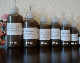 Ready-to-use 100% natural Rajasthani henna with Needle tip applicator bottle