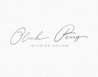 PREMADE LOGO. Watercolor Logo. Handwritten Font. Handwritten Logo. Blog Header. Boutique Logo. Company Logo Design. Custom Logo. Branding.