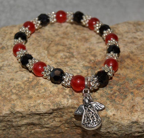Angel Bracelet Beaded Bracelet Boho Jewelry Angels Get