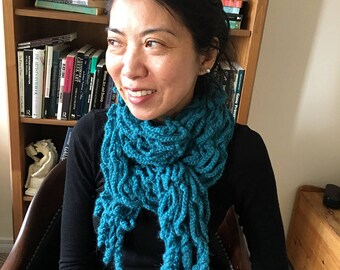 Crochet PATTERN Scarf PDF, Womens Crochet Scarf Pattern / Tutorial, Crochet Scarf Pattern Women, Digital Download, Warm Scarf for Women, DIY
